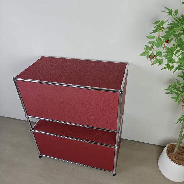 Red Two-tier Storage Cabinet price