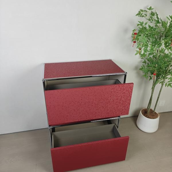Red Two-tier Storage Cabinet best